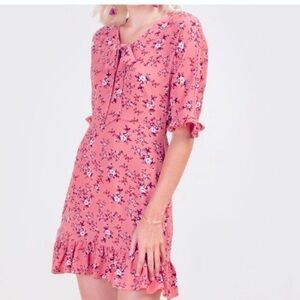 Francesca’s Floral A-line Dress